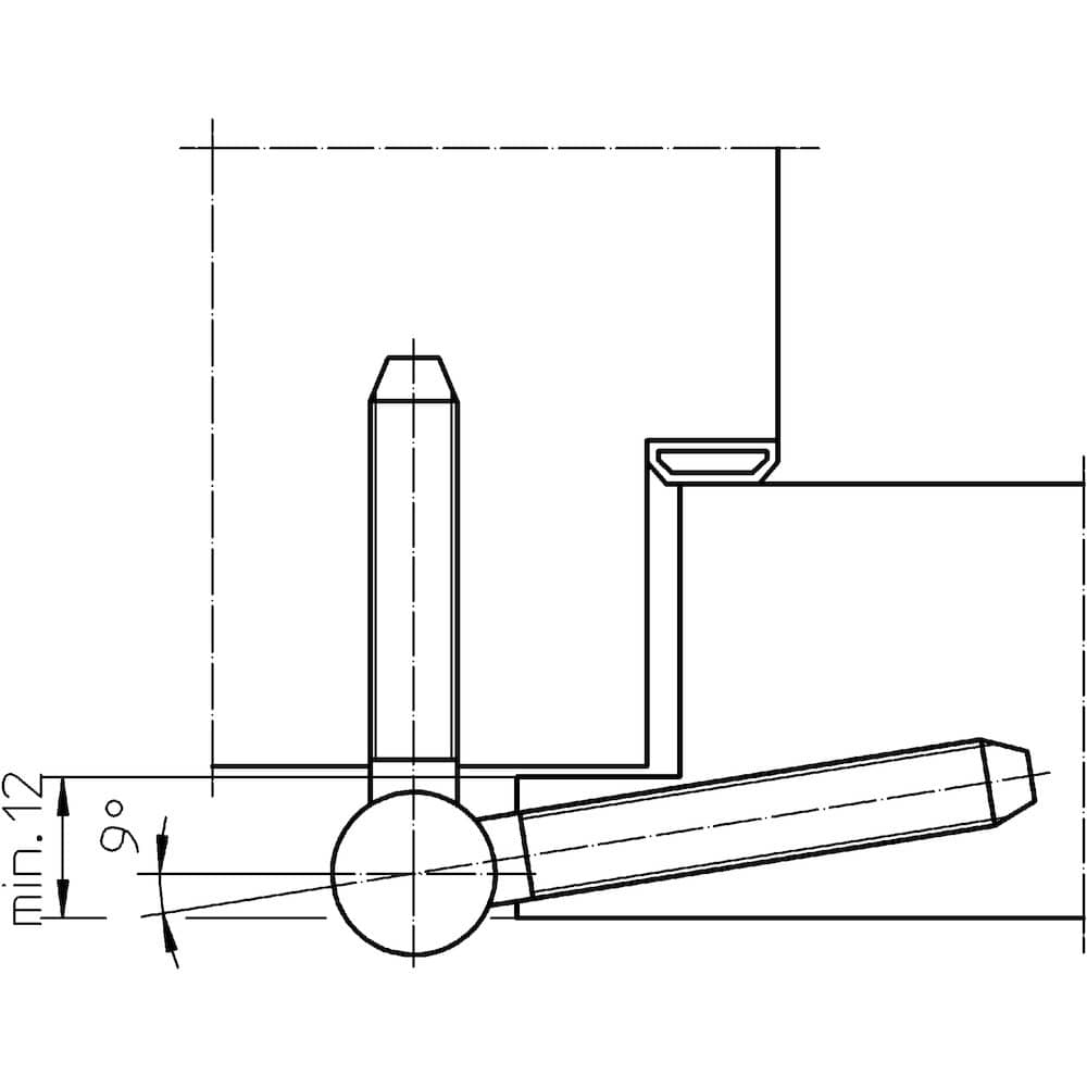 SIMONSWERK Einbohrband BAKA® C 1-15 WF, edelstahl