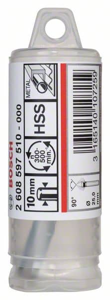 BOSCH Kegelsenker mit zylindrischem Schaft, 25,0, M 12, 67 mm, 10 mm