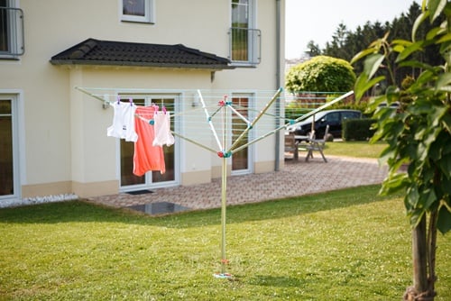 BLOME Wäschespinne Alustar H.188cm Kantenlänge 188cm Rohr-D.40mm Alu.BLOME