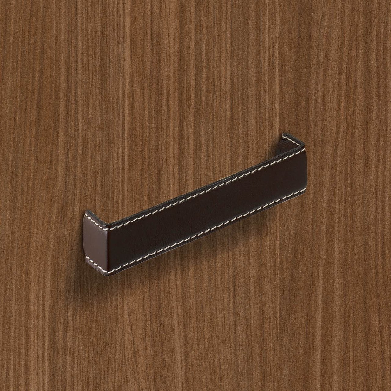 HETTICH Griff Dublina, •–• 160, L 168 mm, B 34 mm, H 30 mm, Leder dunkelbraun, 9113509