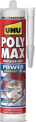 UHU Kleb- u.Dichtstoff POLY MAX POWER transp.300g Kartusche UHU