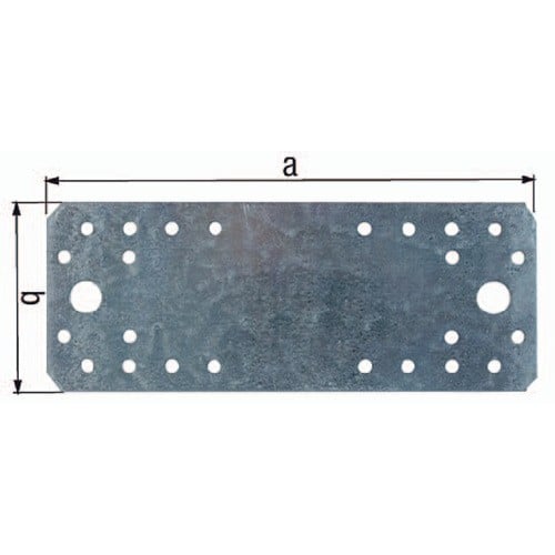 GAH Flachverb. EN 14545:29-2 L.135mm B.55mm S.2,5mm STA sdmverz. Anz. Löcher 2/16