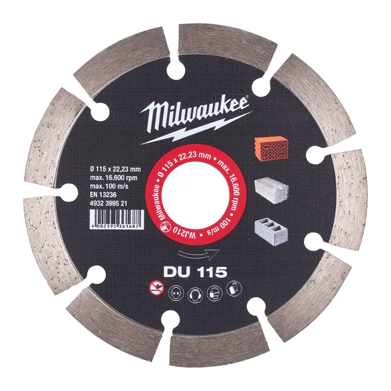 MILWAUKEE Universal Diamanttrennscheibe DU 115 mm