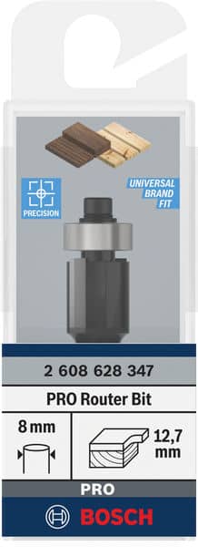 BOSCH Bündigfräser Standard for Wood, 8 mm, D1 12,7 mm, L 13 mm, G 56 mm