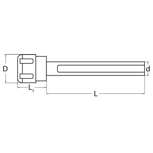 Spannzangenfutter ER Spann-D.1-16mm Schaft-D.20mm Schaft-L.150mm TECWERK