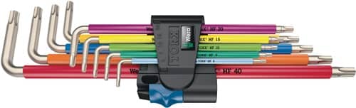 WERA Winkelschlüsselsatz 3967/9 TX SXL Multicolour HF Stainless 1 9teilig VA Wera