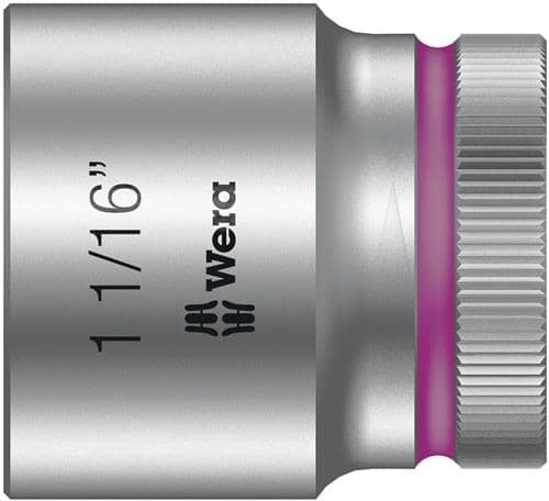 WERA Steckschlüsseleinsatz 8790 HMC Außen-6-kant 1/2Zoll a6-KT.SW 1 1/8 Zoll L40mm