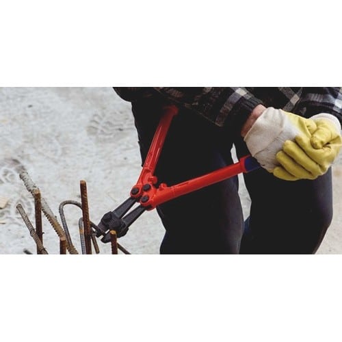 KNIPEX Bolzenschneider L.460mm Mehrkomp.-Hüllen weich 8mm mittel 6mm hart 5mm KNIPEX