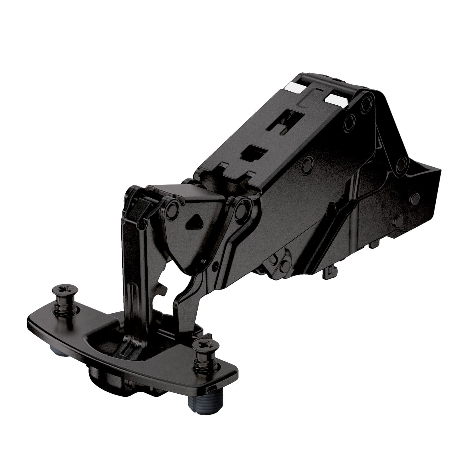 HETTICH Sensys Weitwinkelscharnier, mit Null-Einsprung, mit integrierter Dämpfung (Sensys 8657i), obsidianschwarz, 9091790