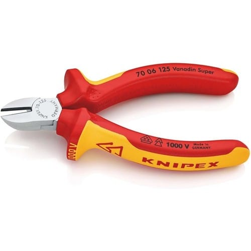 KNIPEX Seitenschneider L.125mm VDE Mehrkomp.-Hüllen KNIPEX