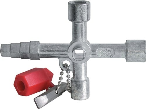 SCHUEBO Schaltschrankschlüssel 820 M03 13 Funktionen m.Bitadapter SCHUEBO