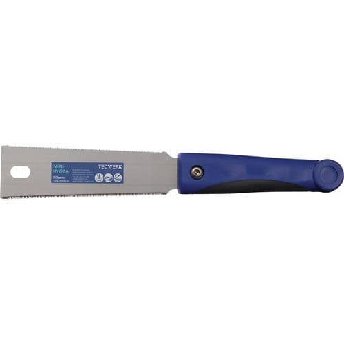 TECWERK Japansäge/Feinzugsäge Mini Ryoba Blatt-L.150mm Gesamt-L.330mm ger.2K-Griff