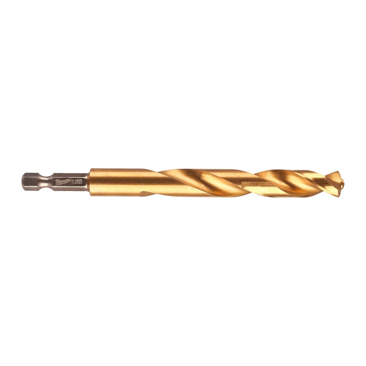 MILWAUKEE 11,0 x 125 mm SHOCKWAVE Metallbohrer HSS-G RED HEX Titan 1/4"