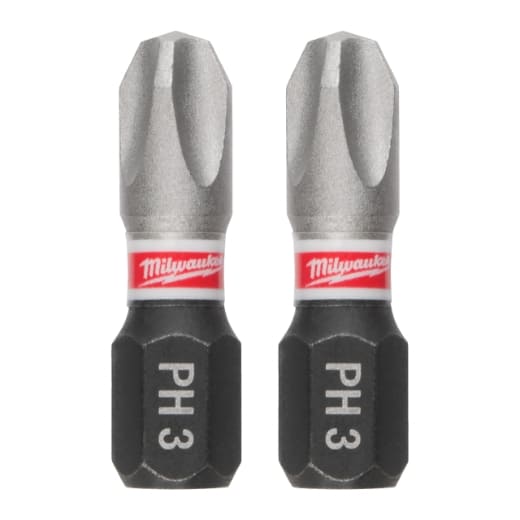 MILWAUKEE PH2 / 50 mm Schrauberbit SHOCKWAVE (10er Pack)
