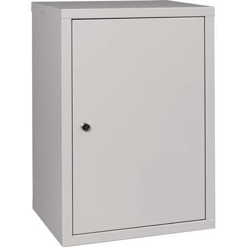 Nordwest Hängeschrank H600xB400xT300mm Vollblech,1 BD lichtgrau/lichtgrau