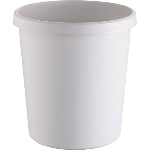 HELIT Papierkorb 18l H331xØ315mm m.Griffrand Ku.lichtgrau