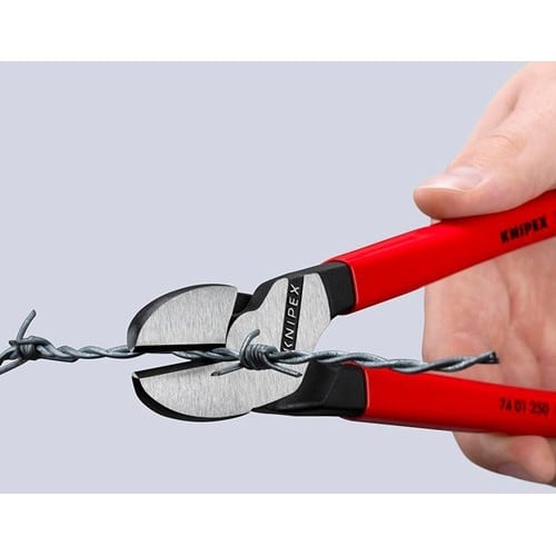 KNIPEX Kraftseitenschneider L.250mm pol.Form 0 Ku.-Überzug KNIPEX