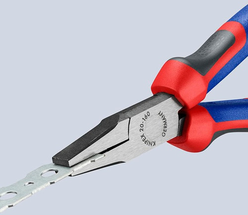 KNIPEX Flachzange Gesamt-L.160mm Kopf pol.schwarz atram.Comfort-Griff KNIPEX