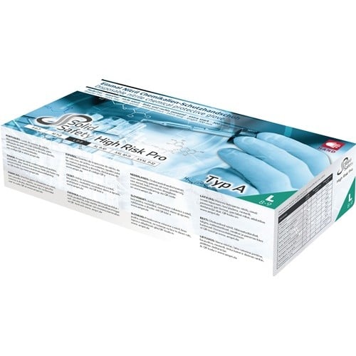 AMPRI Einw.-Handsch.HighRisk Pro Gr.M blau PSA III Nitril