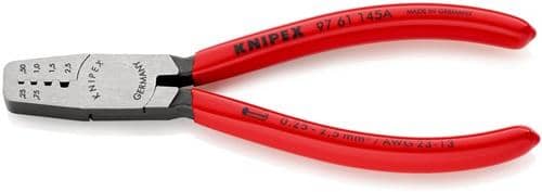 KNIPEX Aderendhülsenzange L.145mm 0,25-2,5 (AWG 23-13) mm² pol.Ku.-Überzug KNIPEX