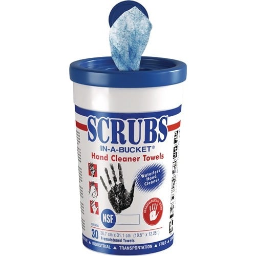 SCRUBS Handreinigungstuch Scrubs hohe Reinigungskraft 30 St.Eimer SCRUBS