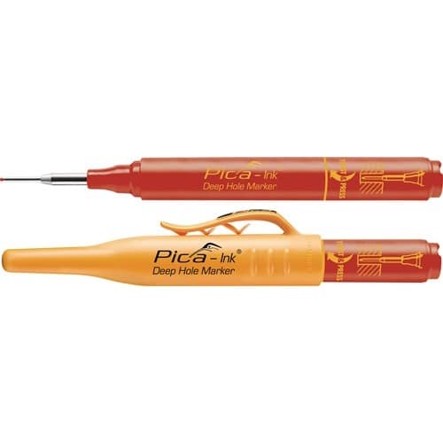 PICA Tieflochmarker Pica-Ink rot m.Teleskopspitze PICA