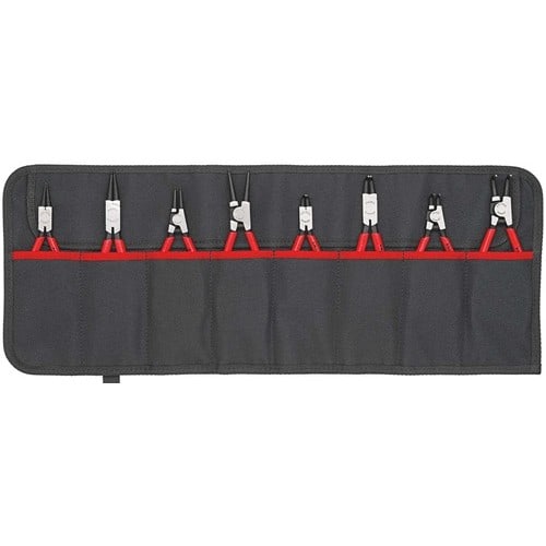 KNIPEX Sicherungsringzangensatz Version1 8-tlg.in Rolltasche 10-60mm KNIPEX