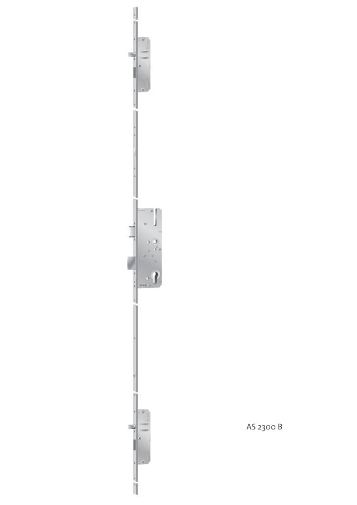 KFV Mehrfachverriegelung MFS AS2300FS, 9/92 mm, kantig, Edelstahl