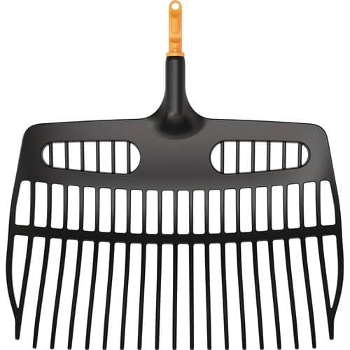 FISKARS Schaufelrechen OneClick Arbeits-B.480mm Zinken-L.160mm 19 Zinken FISKARS