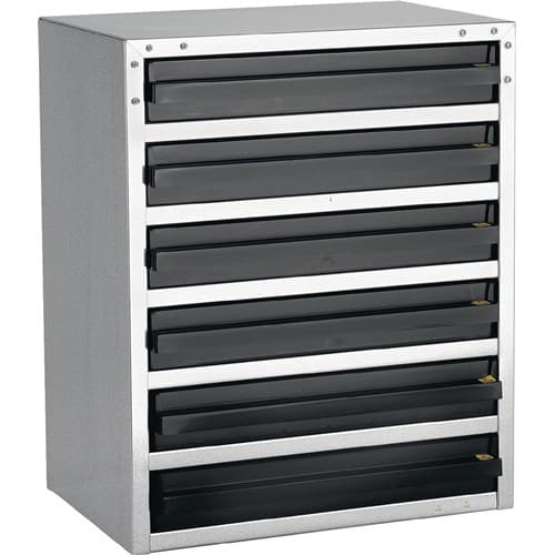 RAACO Kleinteilemagazin ESD 250/6-3 B357xT435xH255mm STA 6 Schubl.ESD-PP