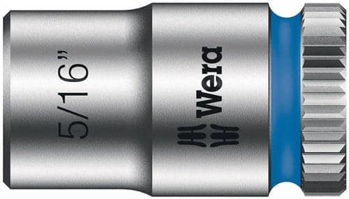 WERA Steckschlüsseleinsatz 8790 HMA Außen-6-kant SW5/16Zoll L.23mm Vierkant1/4Zoll CV