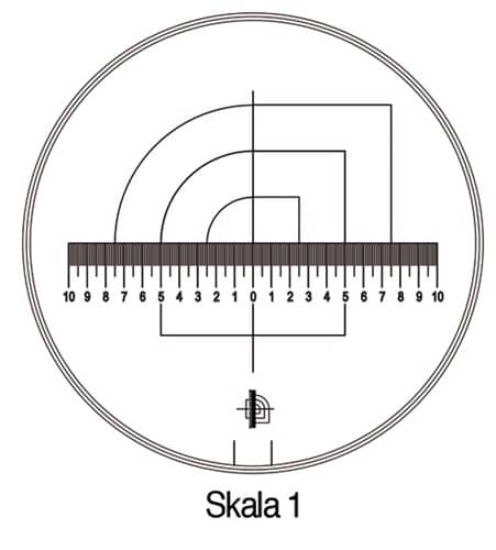 SCHWEIZER Messskala Tech-Line Skala-D.25/2,5mm Duo-Skala 1-Standard SCHWEIZER