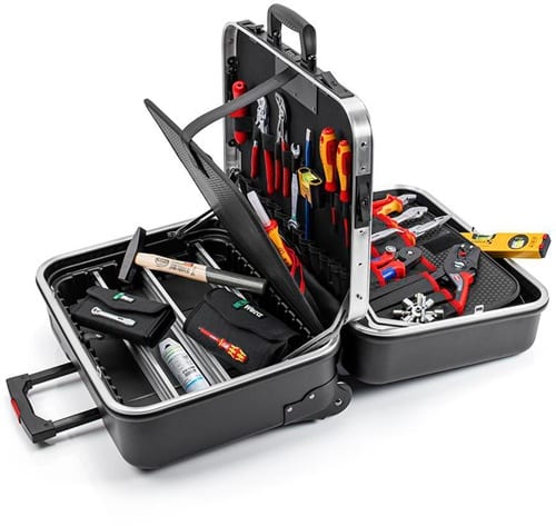 KNIPEX Werkzeugsortiment Big Twin Move Elektro 63-tlg.im Hartschalenkoffer
