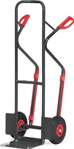 FETRA Stapelkarre H.1300mm Schaufel-L250xB320mm Luft-Bereifung Trgf300kg anthrazitgrau