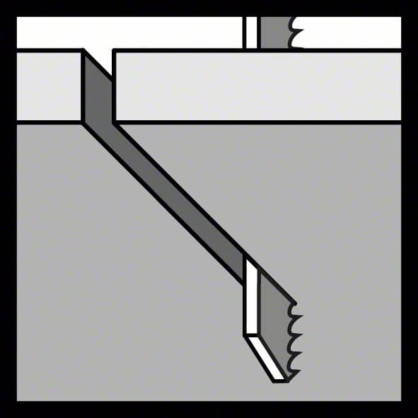BOSCH Stichsägeblatt T 1018 AFP Precision for Metal-Sandwich