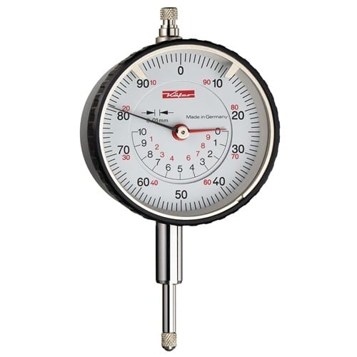 KÄFER Messuhr M2 TK 10mm Abl.0,01mm konzentrische Anzeige KÄFER