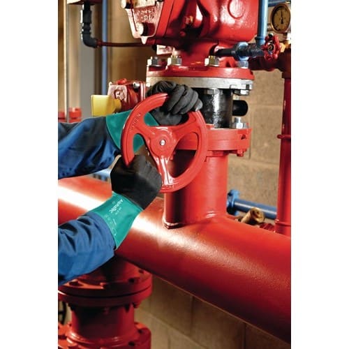 ANSELL Chemiehandschuh AlphaTec 58-270 Gr.8 grün/grau EN 388,EN 374,EN 1149 Kat.III
