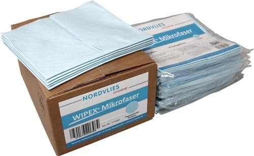 WIPEX Mikrofaser-Wischtuch blau L400xB380ca.mm 1 KT=10x5 Tü.WIPEX