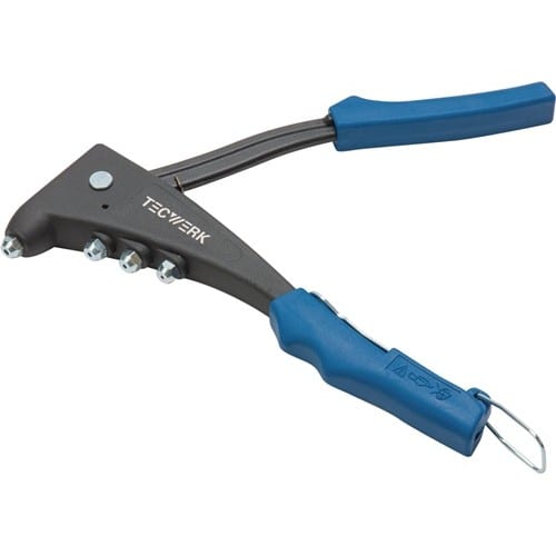 TECWERK Handblindnietsetzgerät L.255mm Arbeitsber.2,4-5mm m.Öffnungsf.TECWERK