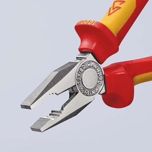 KNIPEX Kombizange L.180mm Mehrkomp.-Hüllen verchr.VDE KNIPEX