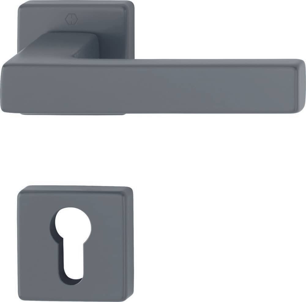 HOPPE® Drückergarnitur mit Rosetten Austin 1769/843KV/843KVS, Aluminium, 12253674