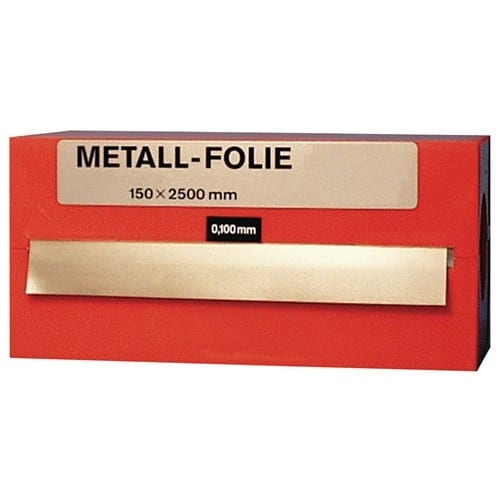 RECORD Metallfolie D.0,100mm MS MS63 L.2500mm B.150mm RECORD