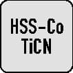 TECWERK Schaftfräser DIN 844 Typ HR D.18mm Einsatz-L.42mm HSS-Co5 TiCN Weldon TW