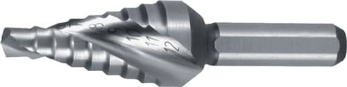 RUKO Stufenbohrer Bohrber.4-12mm HSS Spiralnut Gesamt-L.48mm Z.2 Stufen 9 RUKO