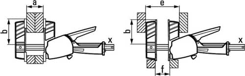 BESSEY Einhandzwinge DuoKlamp Spann-W.160mm A.85mm Spreiz-W.75-235mm BESSEY