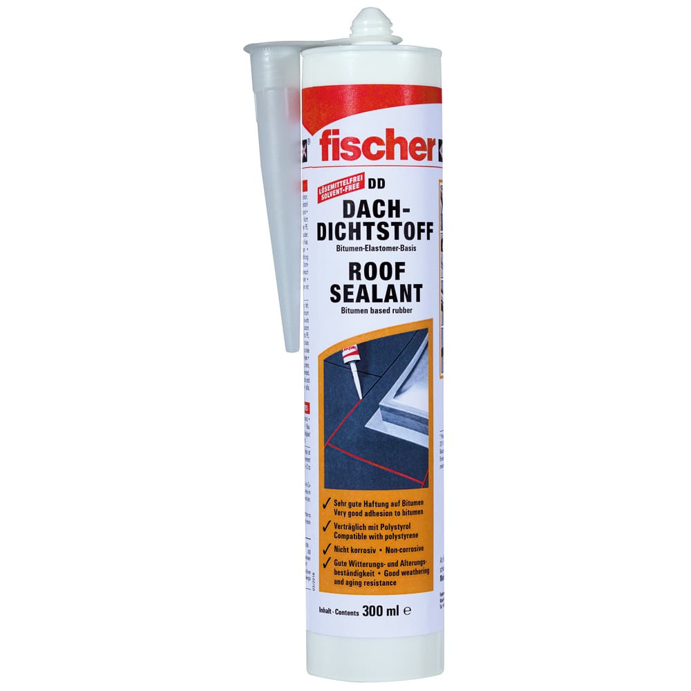 FISCHER Bitumen-Dachdichtstoff Roof BI schwarz 3