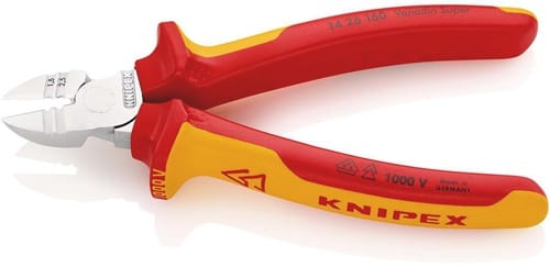 KNIPEX Abisolierseitenschneider L.160mm VDE Mehrkomp.-Hüllen VDE KNIPEX