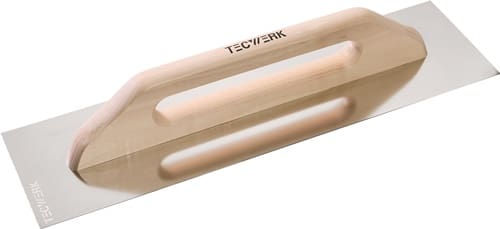TECWERK Schweizer Glättekelle L.500mm B.130mm rostfr.m.H-Heft VA S.0,7mm TECWERK