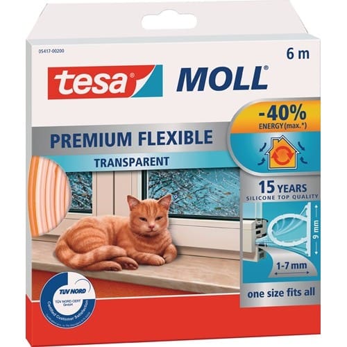 TESA Silikondichtung tesamoll® 5417 B9mmxH7mmxL6m transp.TESA