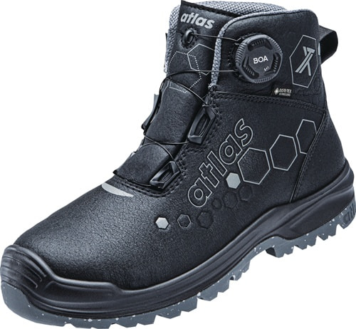 ATLAS Sicherheitsstiefel XT 550 BOA GTX Gr.47 W.10 black/anthrazit S3 SRC EN20345